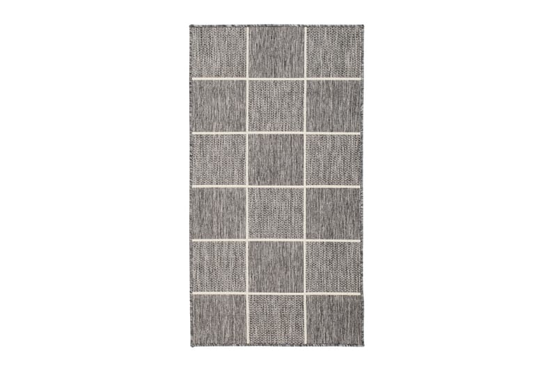 Flatvävd Matta Madrid Square 80x150 - Grå/Vit - Flatvävd matta - Små mattor
