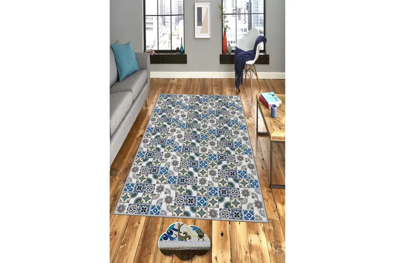 Homefesto Matta 50x80 cm - Multifärgad - Textil & mattor - Matta - Modern matta - Wiltonmatta