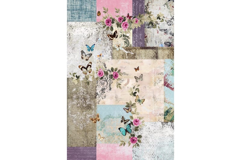 Homefesto Matta 80x120 cm - Multifärgad - Textil & mattor - Matta - Modern matta - Wiltonmatta