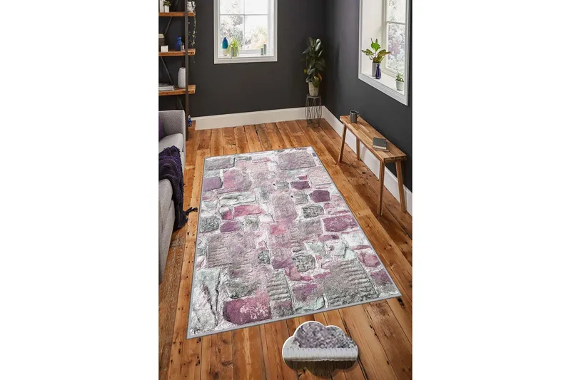 Homefesto Matta 80x200 cm - Multifärgad - Textil & mattor - Matta - Modern matta - Wiltonmatta