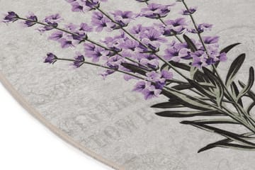 Lafenda Matta Oval 60x90 cm - Flerfärgad/Sammet - Textil & mattor - Matta - Små mattor
