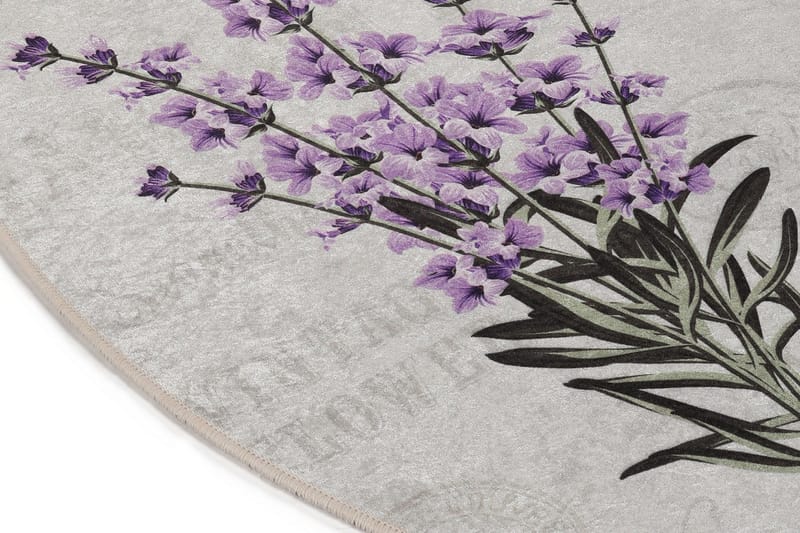 Lafenda Matta Oval 60x90 cm - Flerfärgad/Sammet - Textil & mattor - Matta - Små mattor