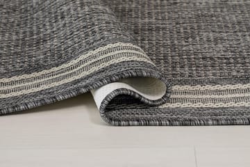 Madrid Frame Matta 80x240 cm Flatvävd - Grå - Textil & mattor - Matta - Små mattor