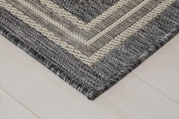Madrid Frame Matta 80x240 cm Flatvävd - Grå - Textil & mattor - Matta - Små mattor