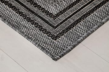 Madrid Frame Matta 80x340 cm Flatvävd - Antracit - Textil & mattor - Matta - Små mattor