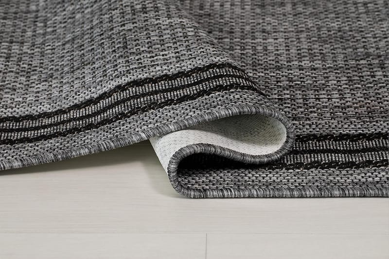 Madrid Frame Matta 80x340 cm Flatvävd - Antracit - Textil & mattor - Matta - Små mattor