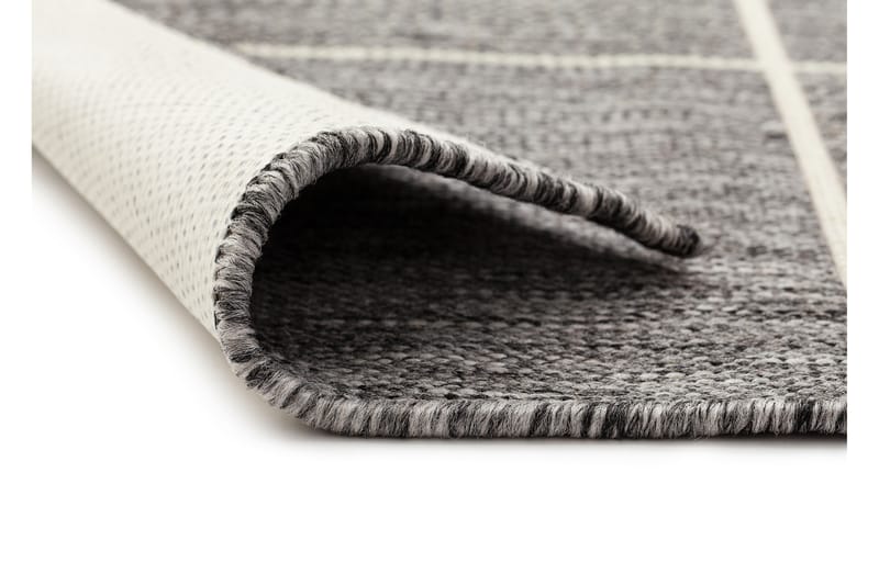 Madrid Square Flatvävd Matta 133x190 - Grå/Vit - Textil & mattor - Matta - Flatvävd matta