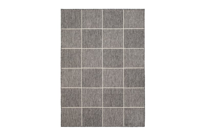 Madrid Square Flatvävd Matta 133x190 - Grå/Vit - Textil & mattor - Matta - Flatvävd matta