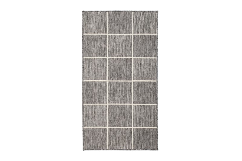 Madrid Square Flatvävd Matta 80x340 - Grå/Vit - Textil & mattor - Matta - Flatvävd matta