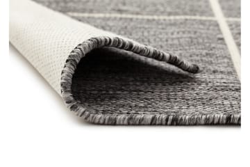 Madrid Square Flatvävd Matta 80x340 - Grå/Vit - Textil & mattor - Matta - Flatvävd matta