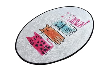 Matta Babycats 60x90 cm - Flerfärgad/Sammet - Textil & mattor - Matta - Små mattor