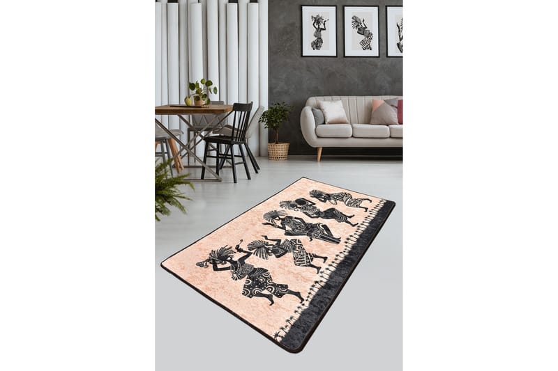 Matta Bantu 80x150 cm - Flerfärgad/Sammet - Textil & mattor - Matta