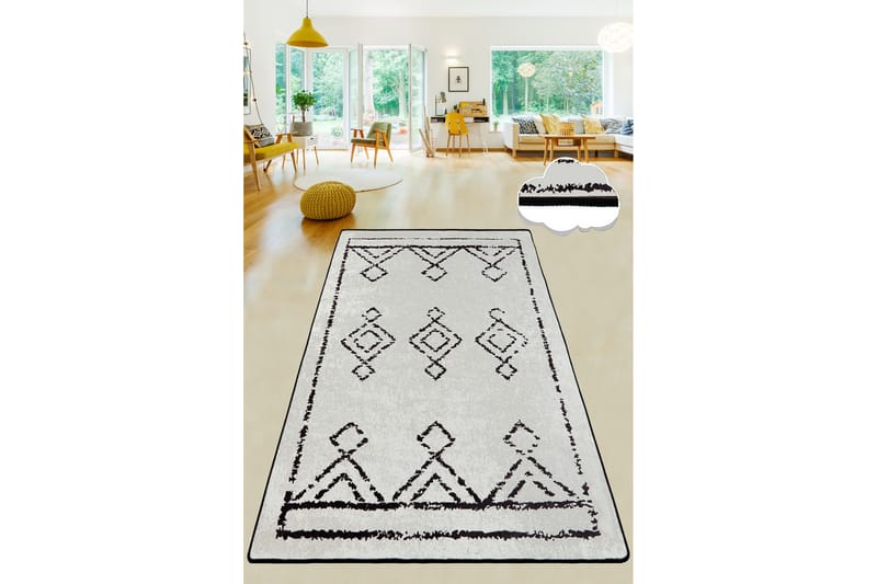 Matta Chilai 80x100 cm - Svart/Vit - Textil & mattor - Matta - Små mattor
