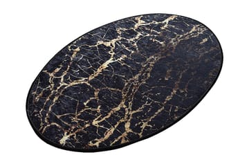 Matta Goldes Oval 60x90 cm - Flerfärgad/Sammet - Textil & mattor - Matta - Små mattor