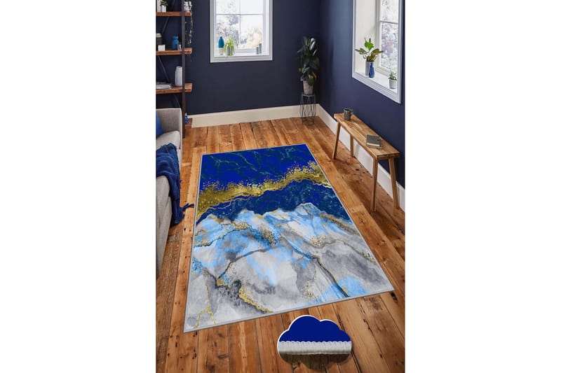 Matta Homefesto 50x80 cm - Multifärgad - Textil & mattor - Matta - Modern matta - Friezematta