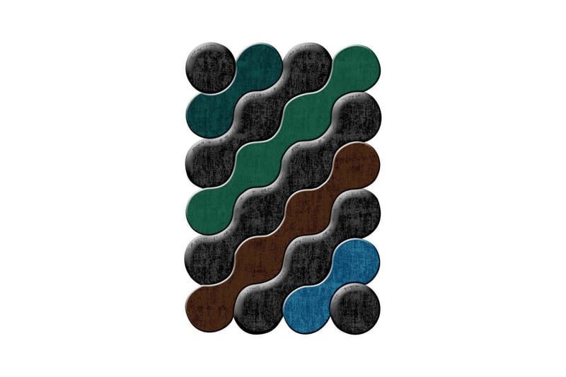 Matta Homefesto 60x100 cm - Multifärgad - Textil & mattor - Matta - Små mattor