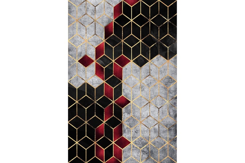 Matta Homefesto 80x120 cm - Multifärgad - Friezematta - Wiltonmatta - Små mattor