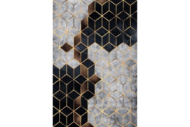 Matta Homefesto 80x120 cm - Multifärgad - Friezematta - Wiltonmatta - Små mattor