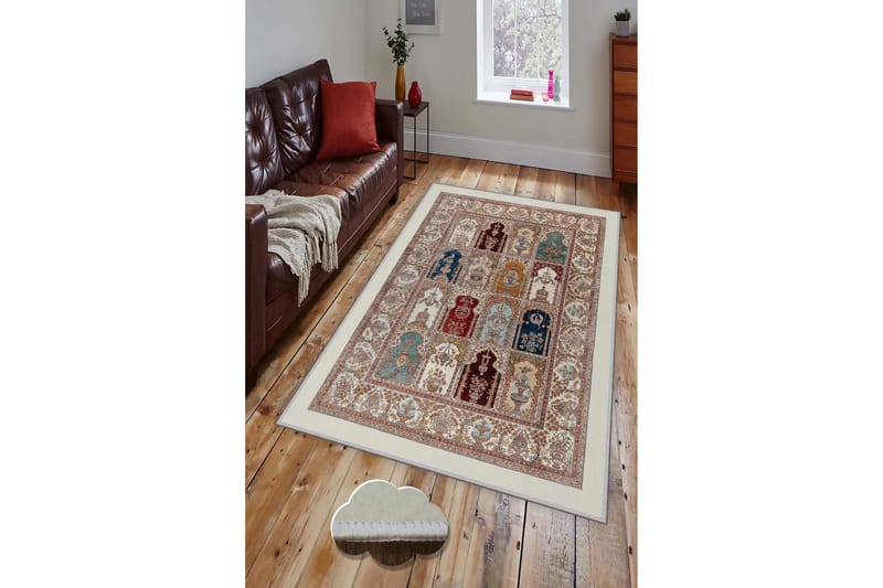 Matta Homefesto 80x150 cm - Multifärgad - Textil & mattor - Matta - Modern matta - Friezematta