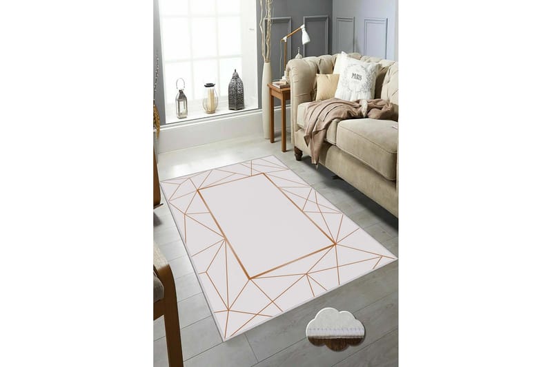 Matta Homefesto 80x200 cm - Multifärgad - Friezematta - Wiltonmatta - Små mattor