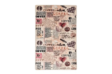 Matta Koffie 80x150 cm - Flerfärgad/Sammet - Textil & mattor - Matta