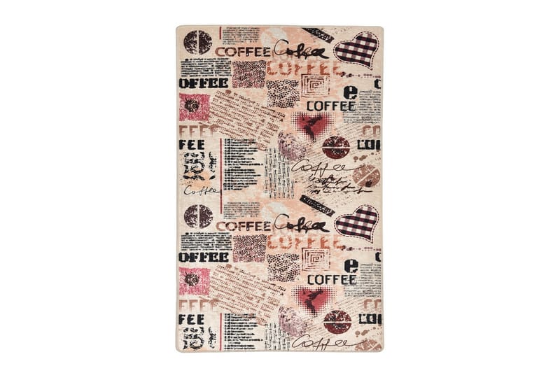 Matta Koffie 80x150 cm - Flerfärgad/Sammet - Textil & mattor - Matta