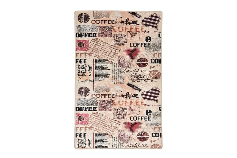 Matta Koffie 80x150 cm - Flerfärgad/Sammet - Matta - Små mattor