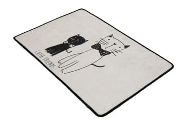 Matta Littlecats Oval 60x90 cm - Flerfärgad/Sammet - Textil & mattor - Matta