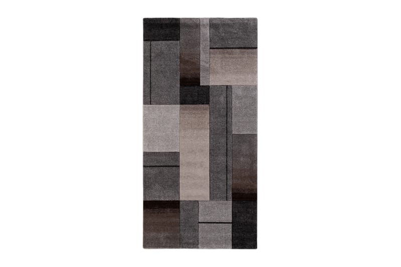 Matta London Trend 80x150 cm - Grå/Linnefärg - Friezematta - Wiltonmatta - Små mattor