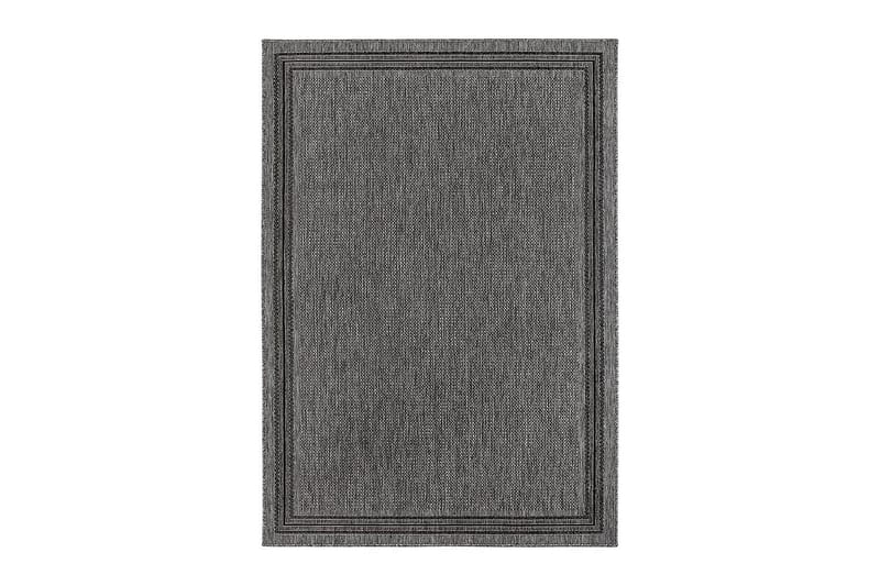 Matta Madrid Frame 133x190 cm Flatvävd - Antracit - Flatvävd matta - Små mattor