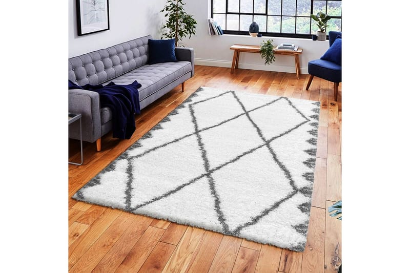 Matta Rubinas 80x150 cm - Vit/Grå - Textil & mattor - Matta - Små mattor