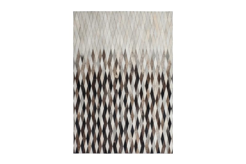 Matta Weestreetlomtree Gulco 120x170 cm Grå/Läder - D-Sign - Patchwork matta - Små mattor