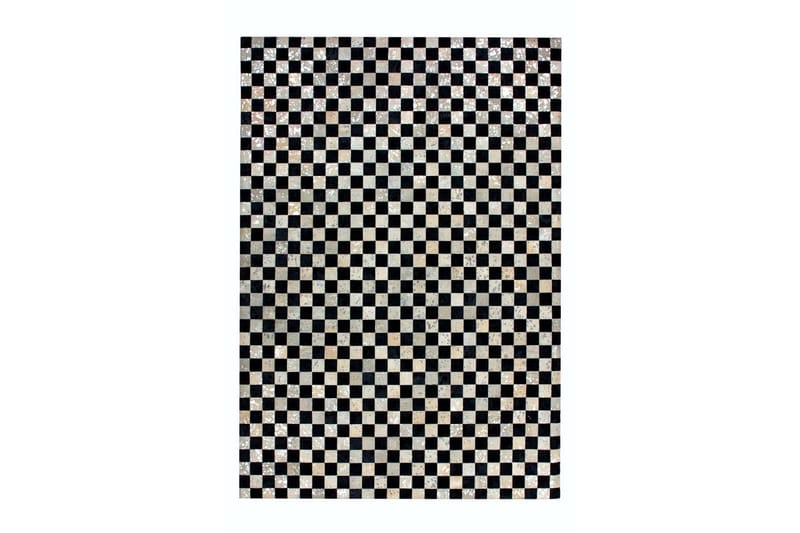 Matta Patrdon Belcol 80x150 cm Silver/Grå/Läder - D-Sign - Matta - Små mattor