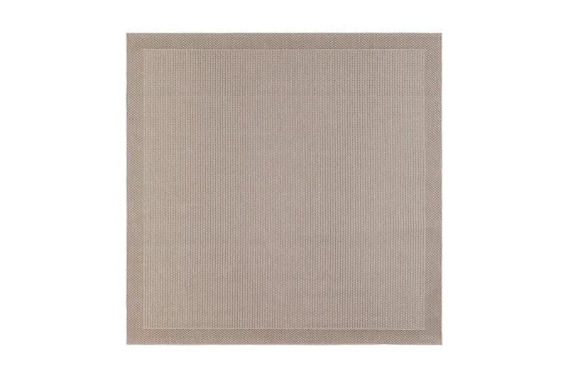 Miami Flatvävd Matta Fyrkantig 200x200 cm, Natur
