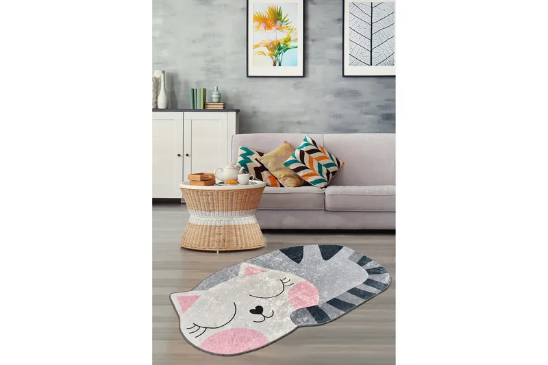 Okinaneko Matta 60x100 cm - Flerfärgad/Sammet - Textil & mattor - Matta - Små mattor