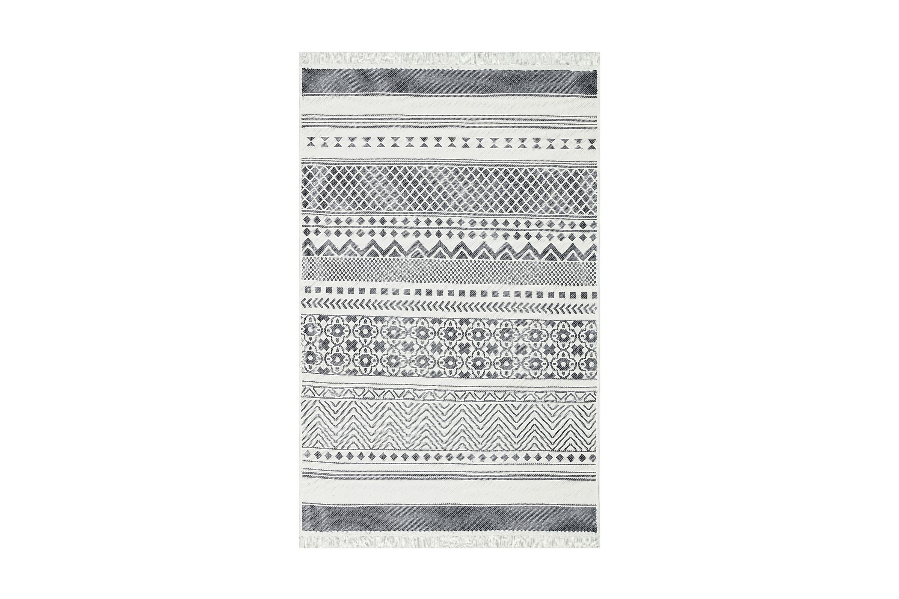 Bomullsmatta Eko Hali 80x300 cm GråVit