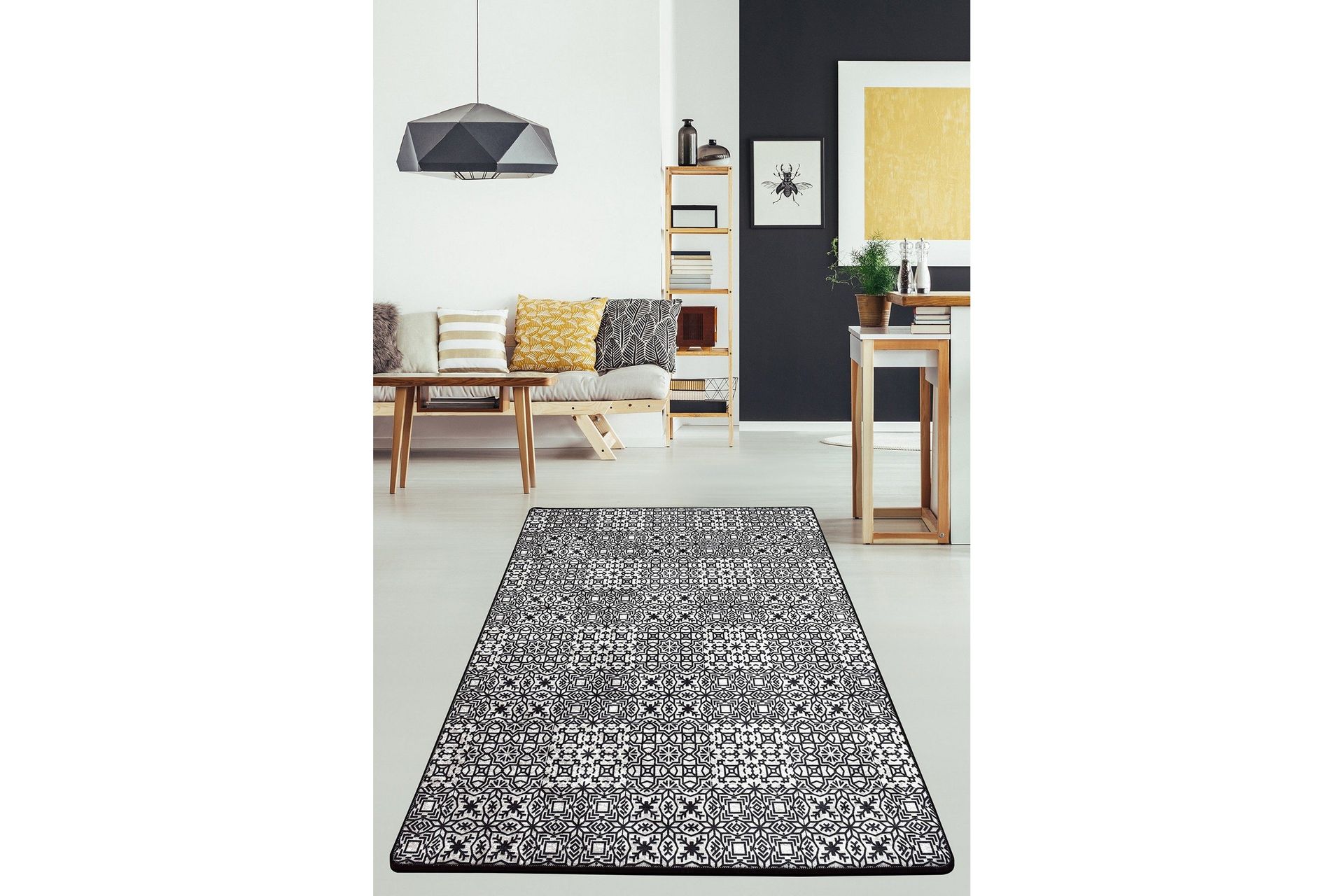 Chilai Matta 80x120 cm - Svart/Vit