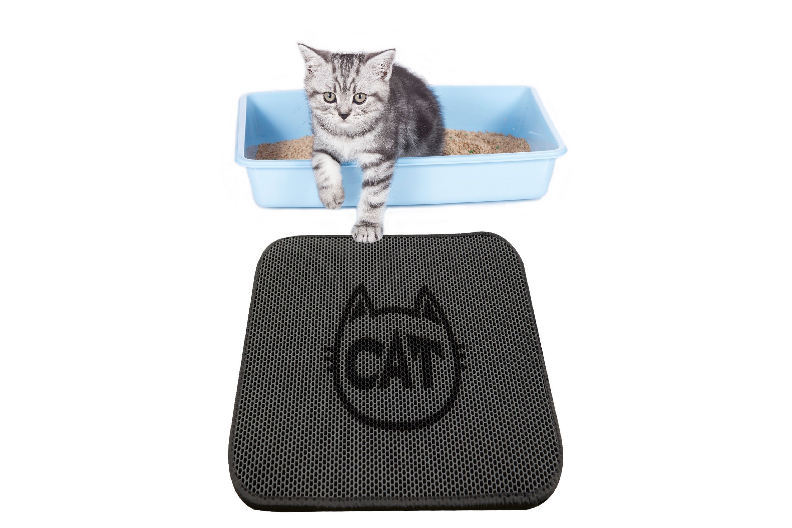 kattsandsmatta chilai 45x60 cm - multifärgad