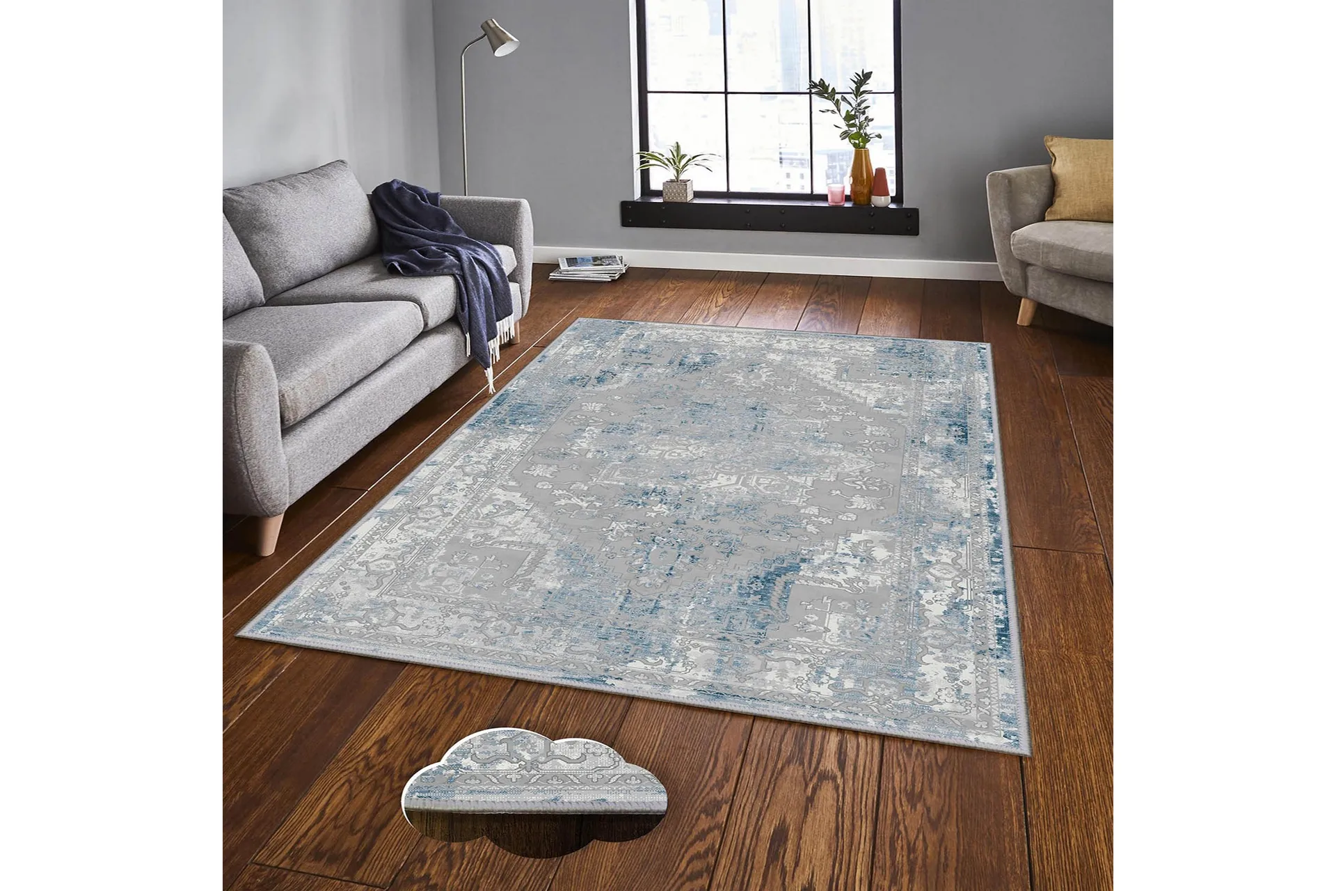 matta homefesto 7 80x300 cm - multifärgad