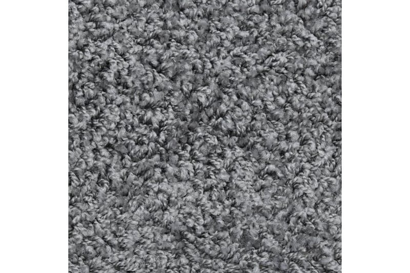 Trappstegsmattor 10 st 65x25 cm grå - Grå - Trappstegsmatta
