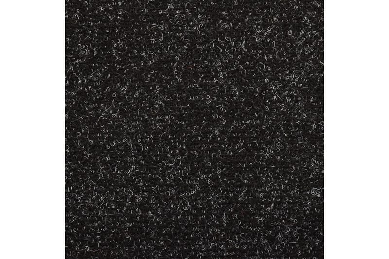 Trappstegsmattor 10 st svart 65x25 cm brodyr - Svart - Trappstegsmatta