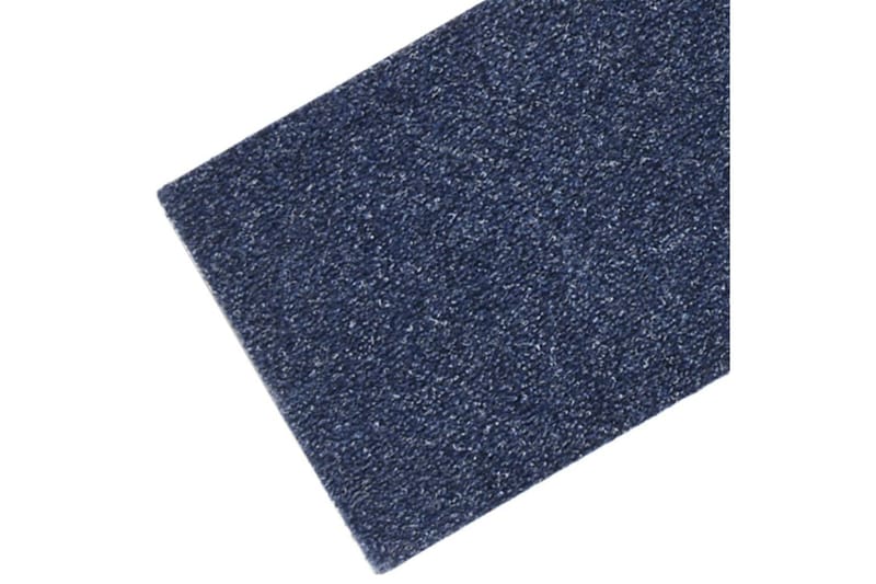 Trappstegsmattor självhäftande 15 st 76x20 cm grå blå - Grå - Trappstegsmatta