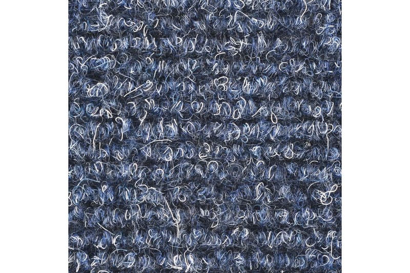 Trappstegsmattor självhäftande 5 st blå 65x21x4 cm brodyr - Blå - Trappstegsmatta