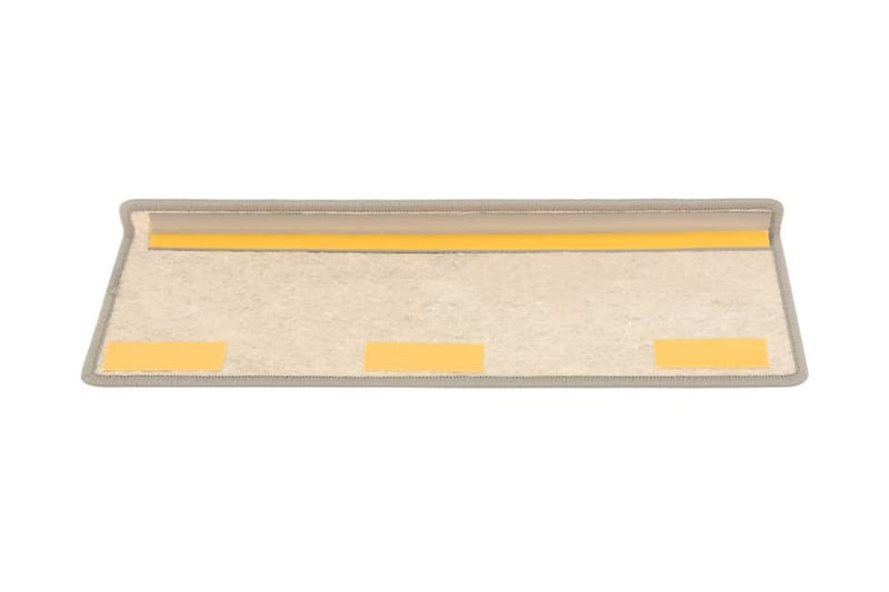Trappstegsmattor självhäftande sisal 15 st 65x25 cm beige - Beige - Trappstegsmatta