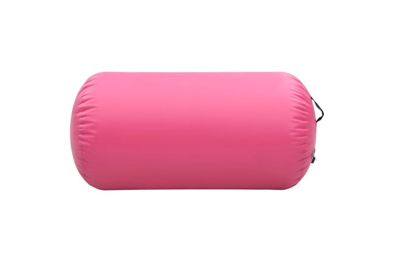 Uppblåsbar gymnastikrulle med pump 120x90 cm PVC rosa - Rosa - Gymmatta