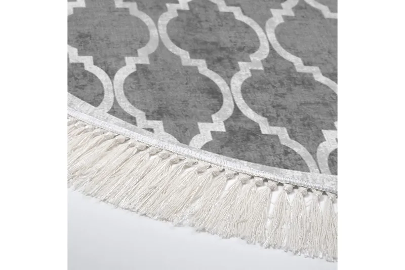 Alanur Home Matta 180 cm Rund - Grå - Textil & mattor - Matta - Modern matta - Wiltonmatta