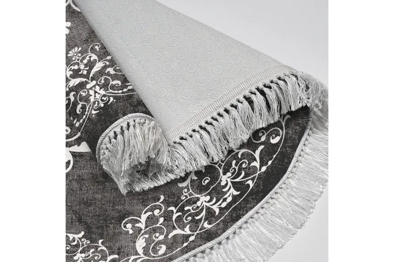 Alanur Home Matta 180 cm Rund - Grå/Vit - Textil & mattor - Matta - Modern matta - Wiltonmatta