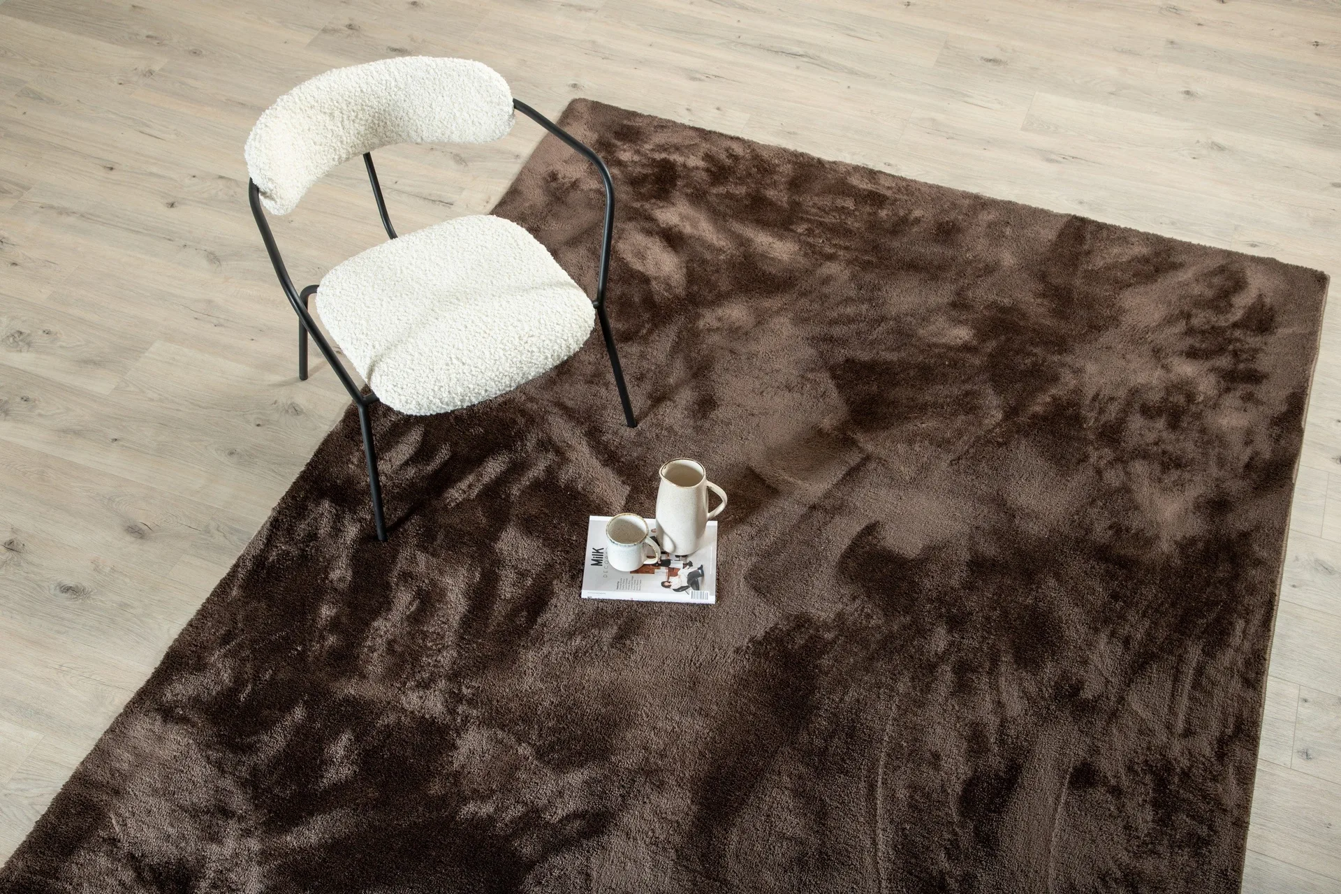 Blanca Flatvävd Matta 160x230 cm - Nougat