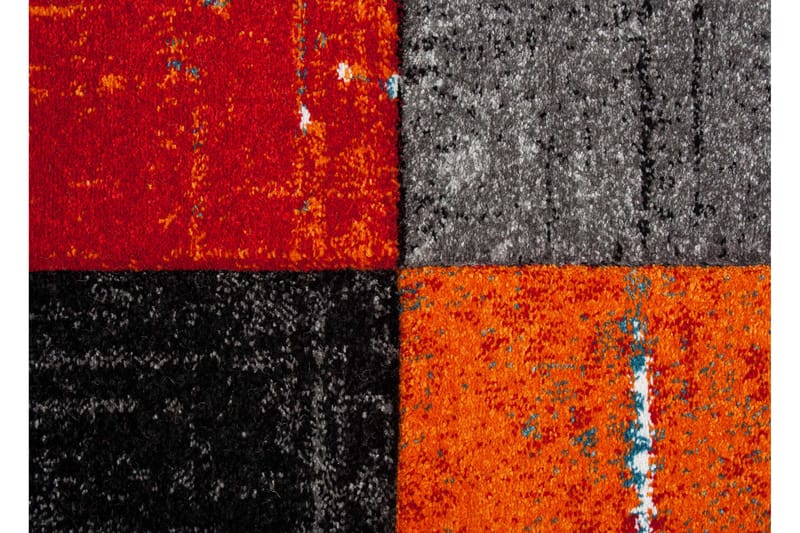 Friezematta London Square 80x350 - Röd/Orange - Stor matta - Friezematta - Wiltonmatta