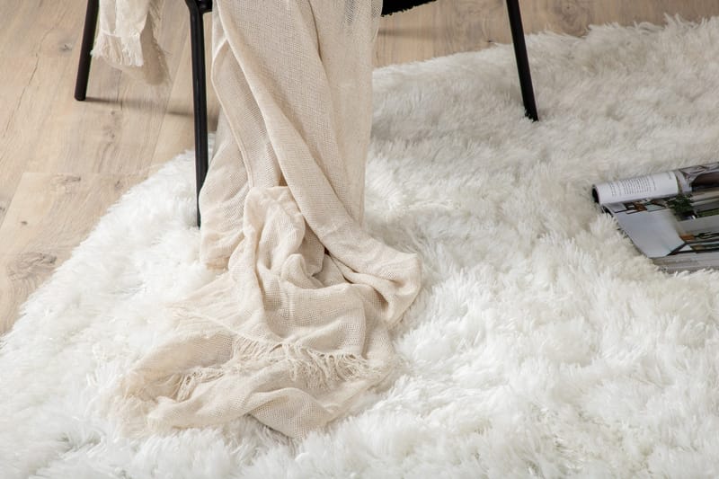 Grace Ryamatta Rund 200 cm - Vit - Textil & mattor - Matta - Flatvävd matta